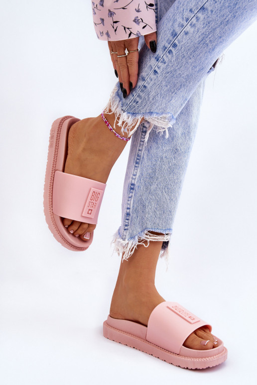 Women's Slippers Big Star LL274425 Light pink