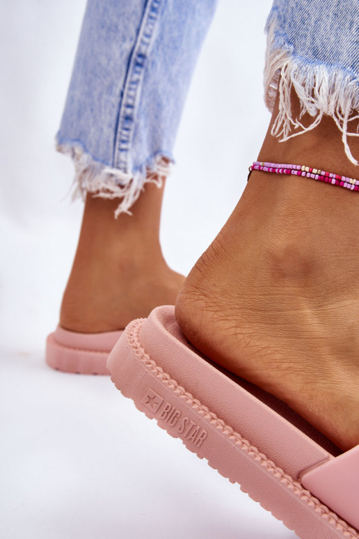Women's Slippers Big Star LL274425 Light pink