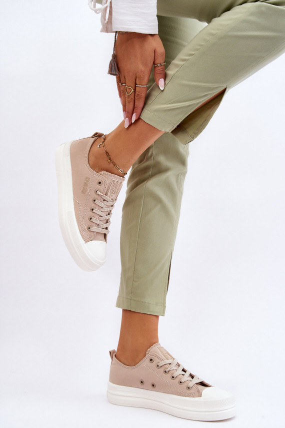 Big Star Low Lace-up Sneakers LL274969 Beige