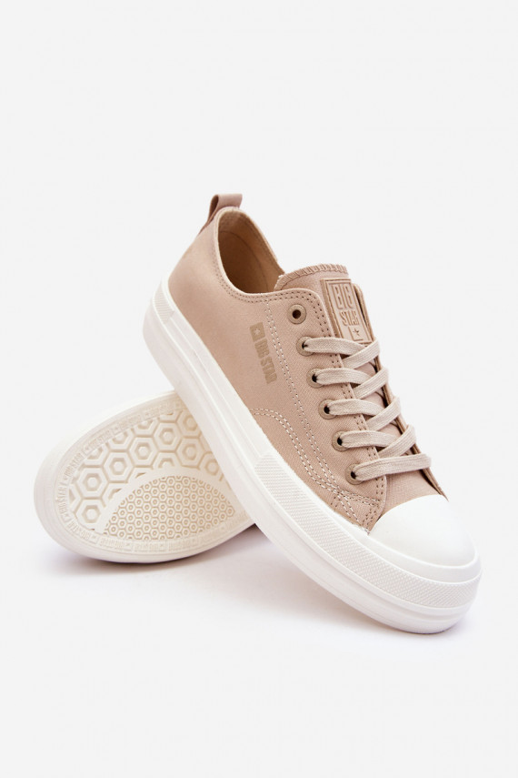 Big Star Low Lace-up Sneakers LL274969 Beige