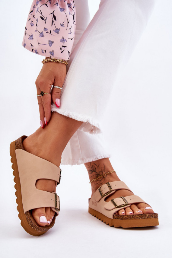 Classic Women's Big Star Slippers LL274478 Beige