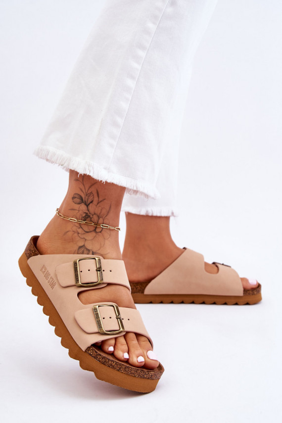 Classic Women's Big Star Slippers LL274478 Beige