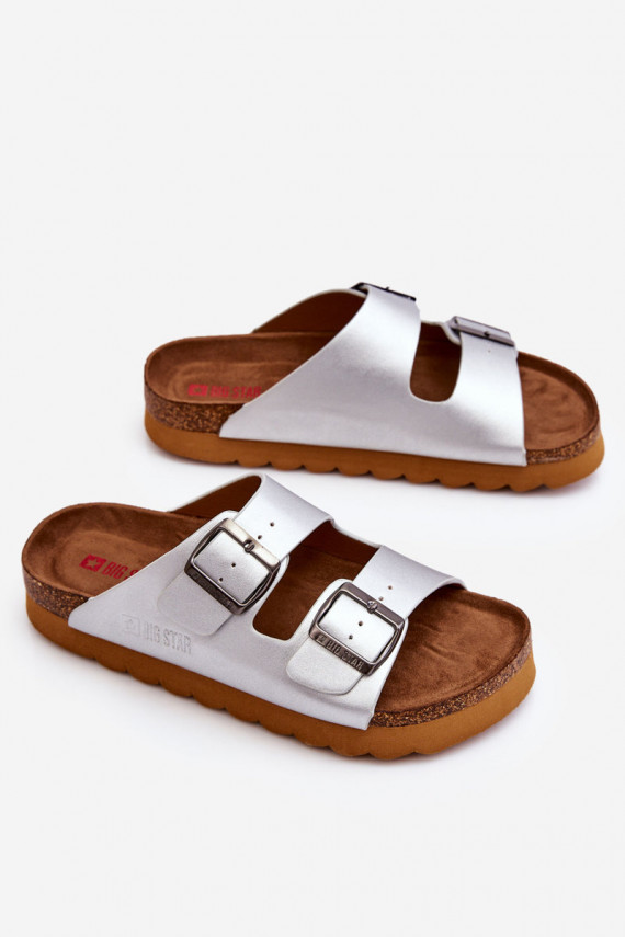 Classic Women's Big Star Slippers LL274476 Silver