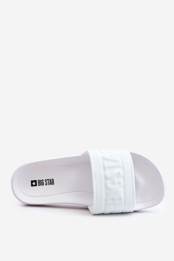 Women's Fashionable Big Star Slippers LL274A159 White