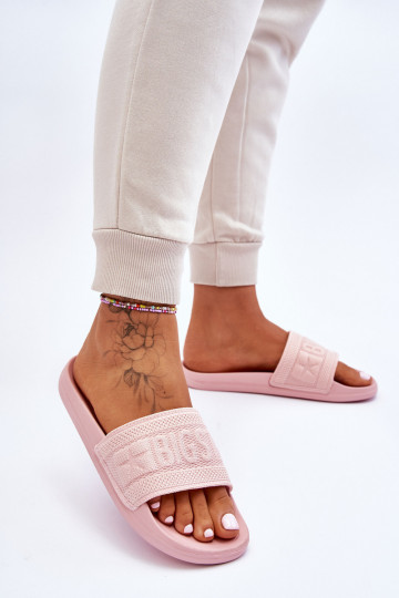 Women's Fashionable Big Star Slippers LL274A157 Light pink 2