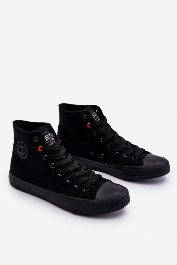 Women's Classic High Sneakers Big Star T274033 Black