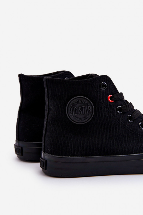 Women's Classic High Sneakers Big Star T274033 Black