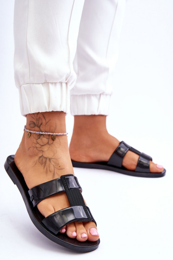Fashionable Vegan Slippers ZAXY JJ285263 Black