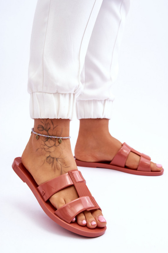 Fashionable Vegan Slippers ZAXY JJ285262 Dusty Pink