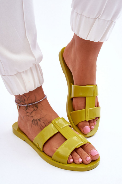 Fashionable Vegan Slippers ZAXY JJ285261 Green