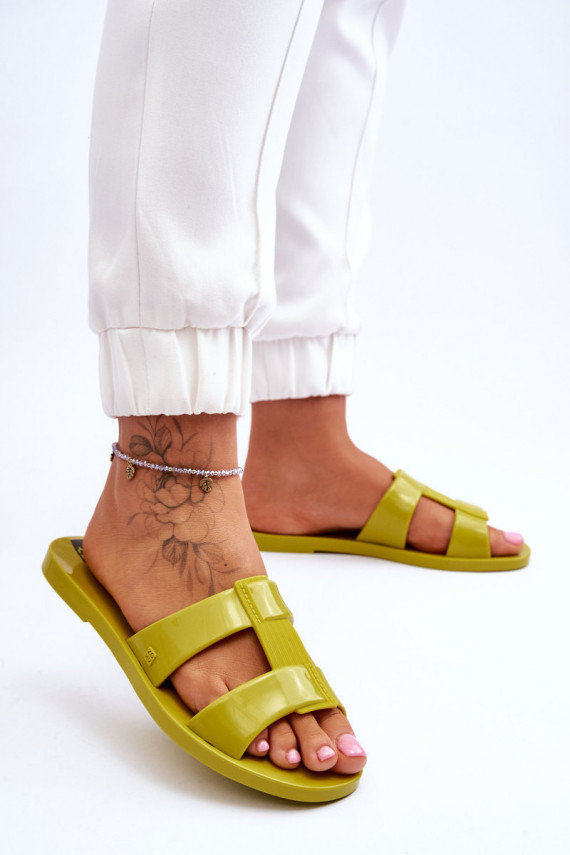 Fashionable Vegan Slippers ZAXY JJ285261 Green