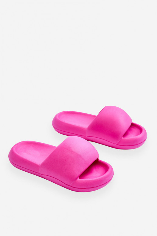 Women's Lightweight Foam Platform Slippers Fuchsia Milton
