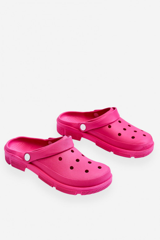 Women's Rubber Crocs Fuchsia Rabios