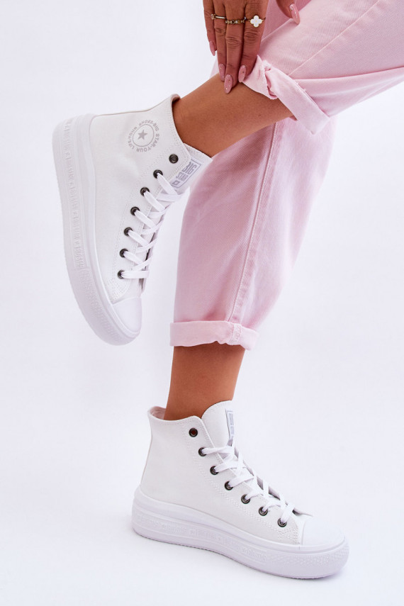 Women's High Sneakers Big Star LL274A183 White