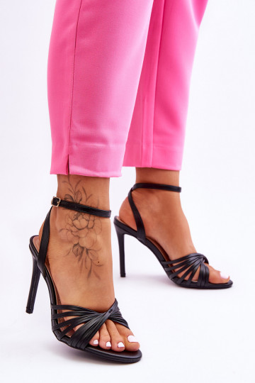 Women's High Heel Sandals Black My Darling 2