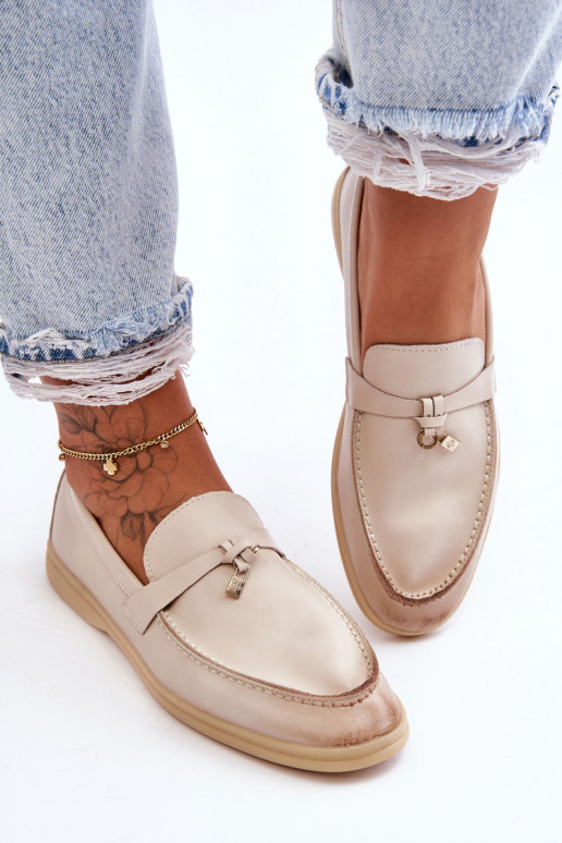 Women's Classic Moccasins Beige Cortez