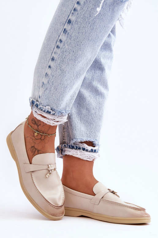 Women's Classic Moccasins Beige Cortez