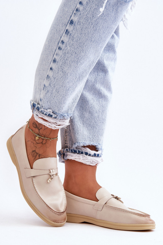 Women's Classic Moccasins Beige Cortez