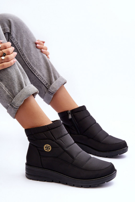 Women's Insulated Snow Boots Black Helis