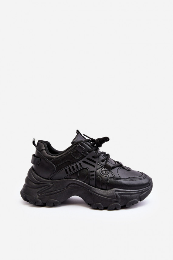 Women's Chunky Sports Sneakers Black Toderus