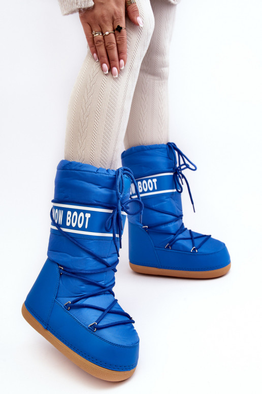 Women's High Snow Boots Blue Venila