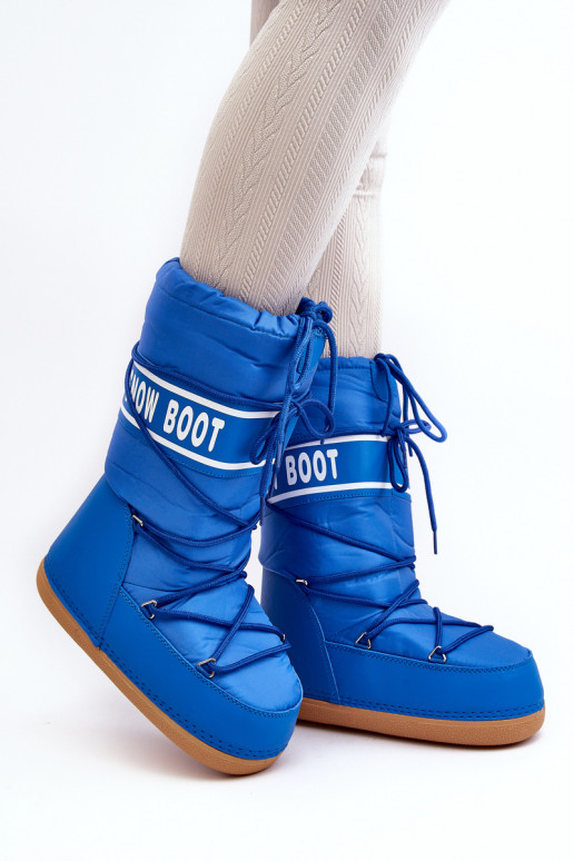 Women's High Snow Boots Blue Venila