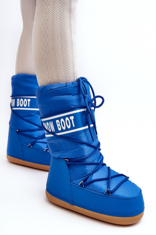 Women's High Snow Boots Blue Venila