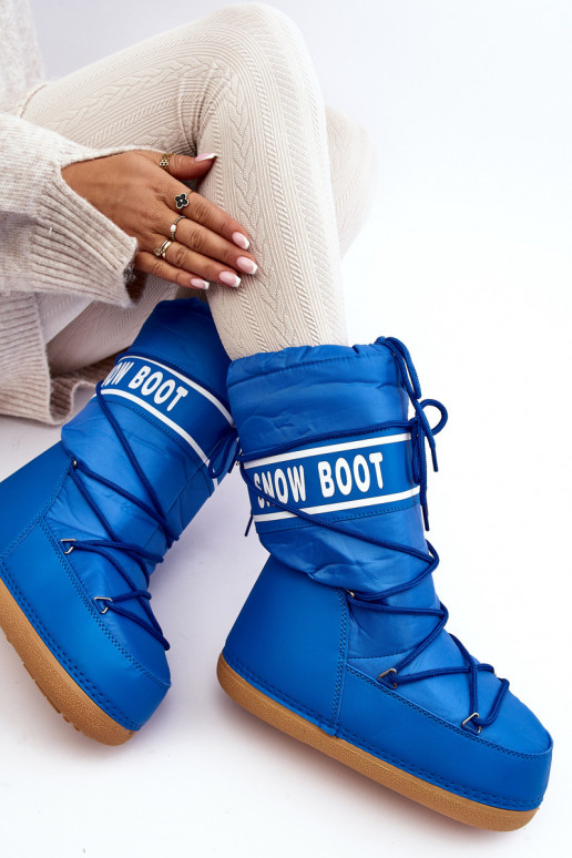 Women's High Snow Boots Blue Venila