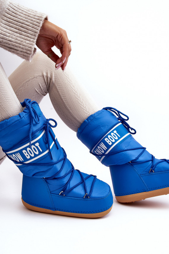 Women's High Snow Boots Blue Venila
