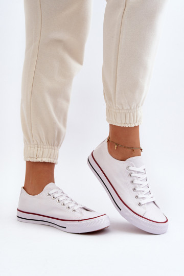 Women's Classic Sneakers Black and White Ecoma 2