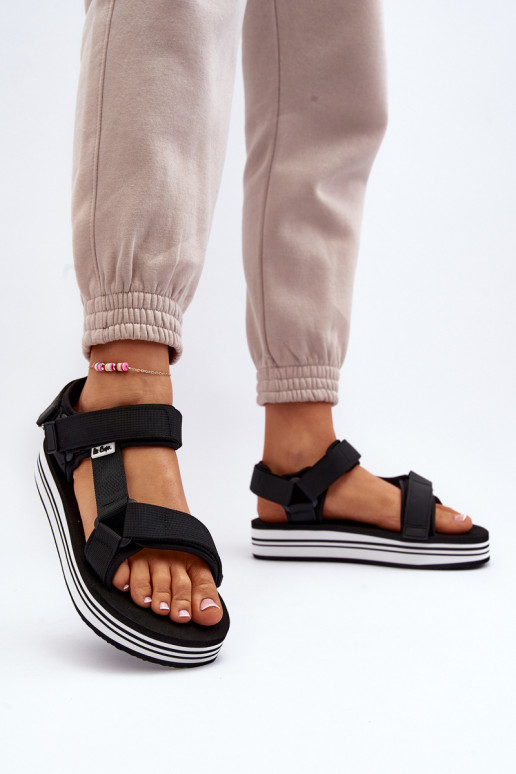 Women's Platform Sandals Lee Cooper LCW-24-05-2753L Black