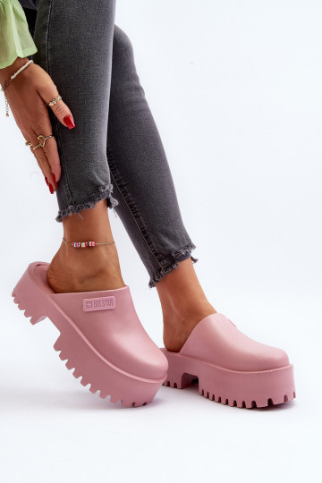 Women's Slides with Chunky Sole Big Star NN274020 Pink 2