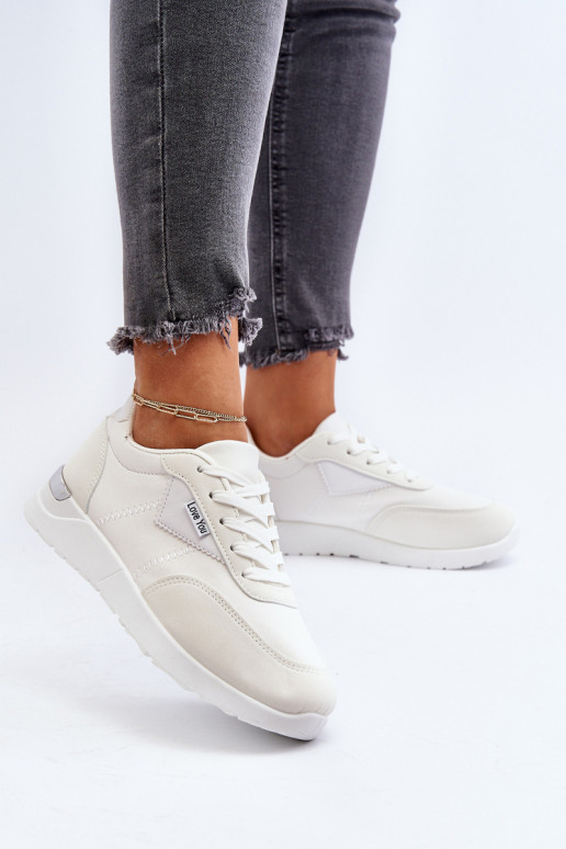 Women's White Sports Sneakers Vovella