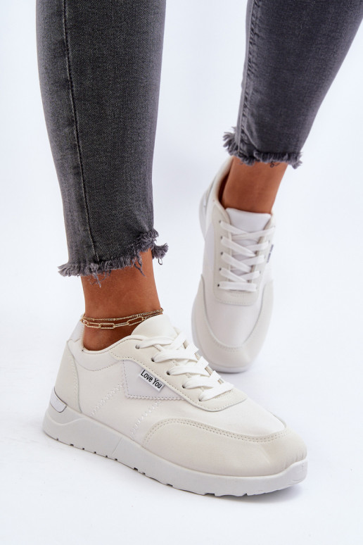 Women's White Sports Sneakers Vovella