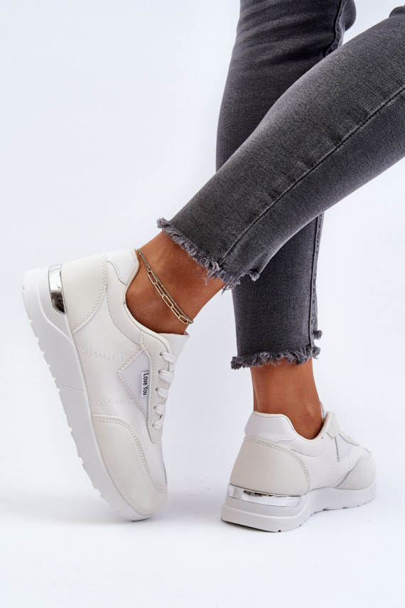 Women's White Sports Sneakers Vovella