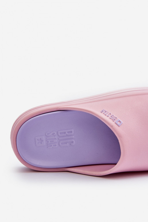 Women's Fashionable Big Star Slippers LL274A157 Light pink
