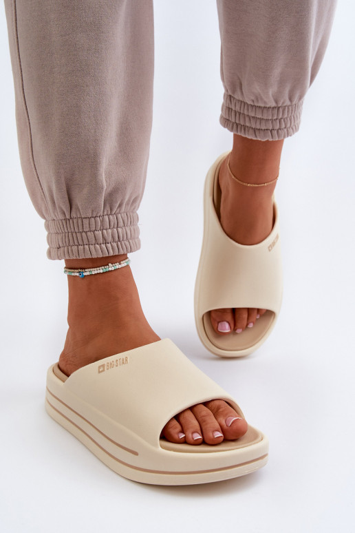 Women's Platform Sandals Big Star NN274A034 Beige