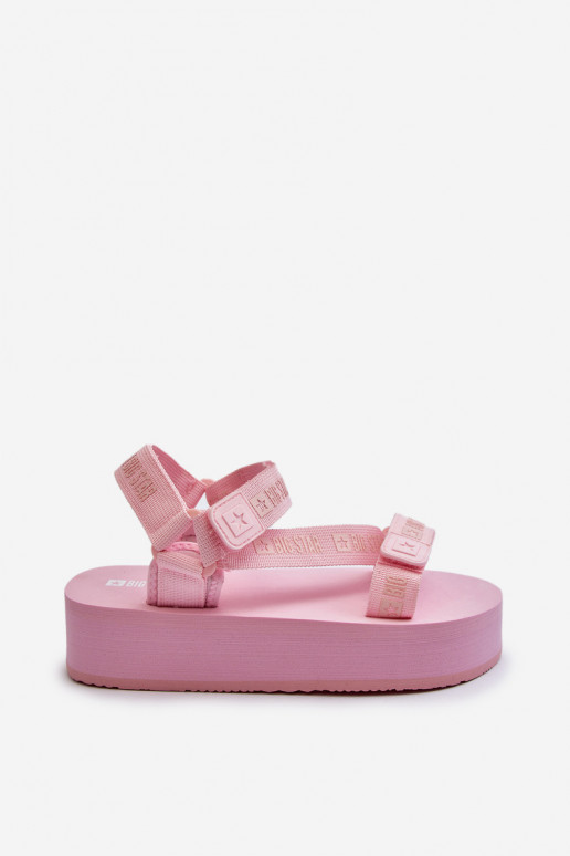 Women's Platform Sandals Big Star NN274A529 Pink
