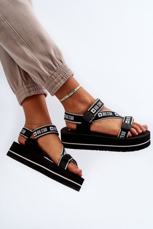 Women's Platform Sandals Big Star NN274A525 Black