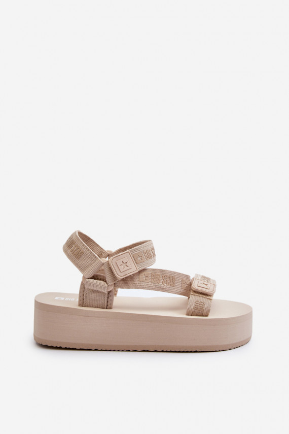 Women's Platform Sandals Big Star NN274A528 Beige