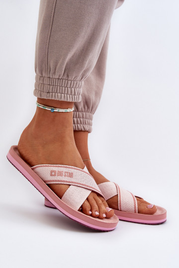 Women's Flip Flops Big Star NN274A058 Pink 2