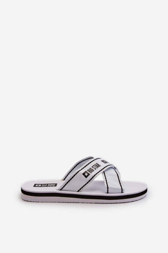 Women's Flip Flops with Foam Sole Big Star NN274A509 White