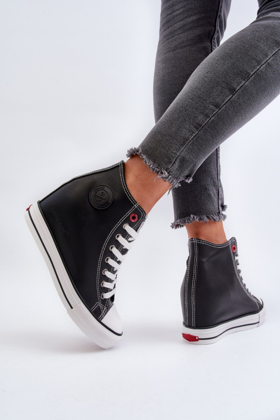 Women's Wedge Sneakers Cross Jeans NN2R4005 Black