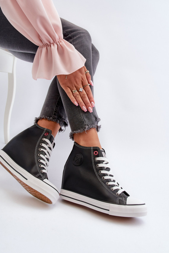 Women's Wedge Sneakers Cross Jeans NN2R4005 Black