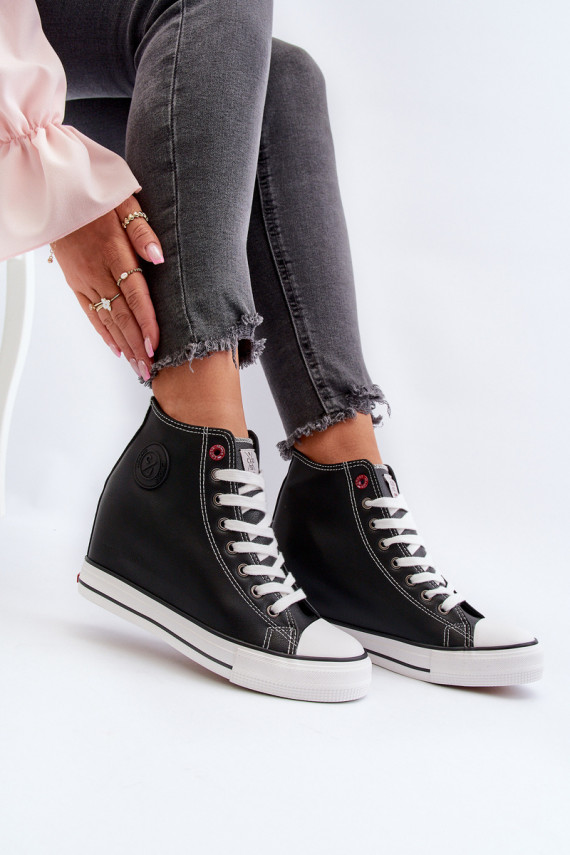 Women's Wedge Sneakers Cross Jeans NN2R4005 Black