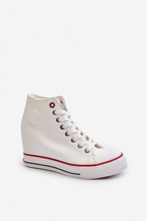 Women's Wedge Sneakers Cross Jeans NN2R4004 White