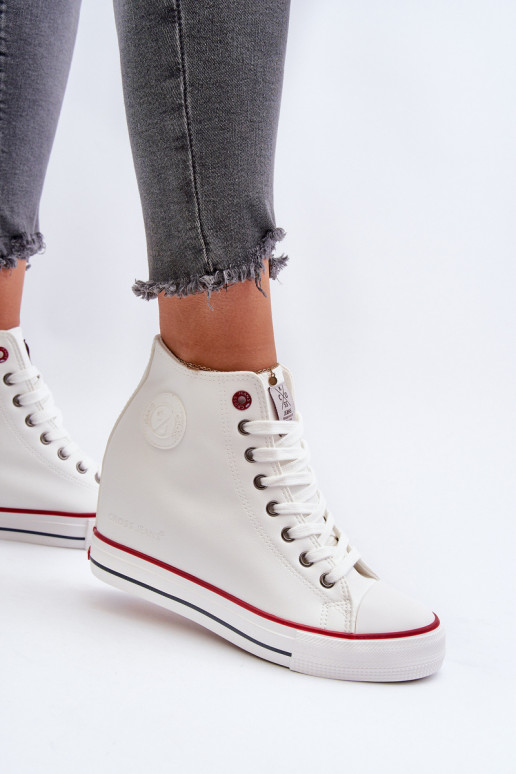 Women's Wedge Sneakers Cross Jeans NN2R4004 White