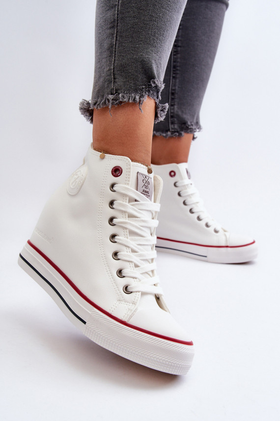 Women's Wedge Sneakers Cross Jeans NN2R4004 White