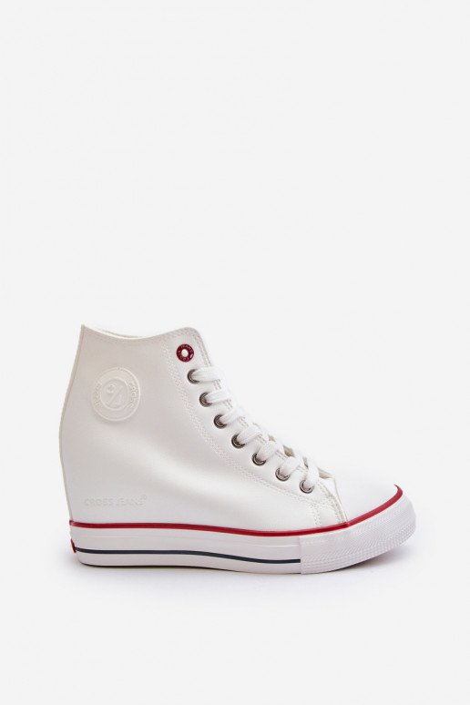 Women's Wedge Sneakers Cross Jeans NN2R4004 White