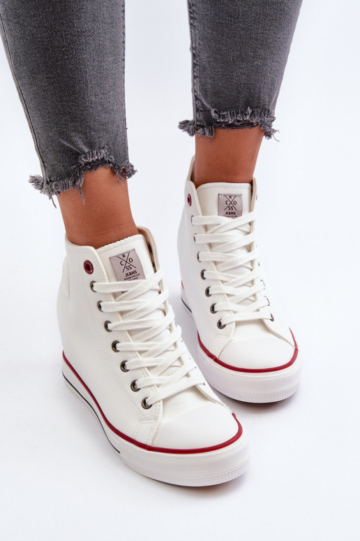 Women's Wedge Sneakers Cross Jeans NN2R4004 White